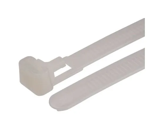 63-8013-40　RS PRO Natural Nylon Releasable Cable Tie, 150mm x 7.6 mm　811-1612