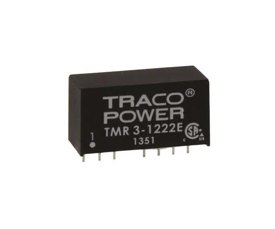 63-7772-85　TRACOPOWER TMR 3E 3W Isolated DC-DC Converter Through Hole, Voltage in 9 → 18 V dc, Voltage out ±12V dc　TMR 3-1222E