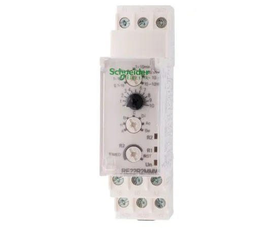 63-8050-06　Schneider Electric Multi Function Multi Function Timer Relay, Screw, 0.1 s → 100 h, DPDT, 4 Contacts, DPCO, 12　RE22R2MMW