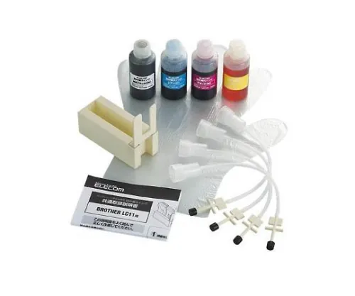 61-3646-99　［Discontinued］Refilling Ink Brother LC11 Correspondence Cyan, Magenta, Yellow (4 Times Each), Black (3 Times) Set　THB-11BCSET