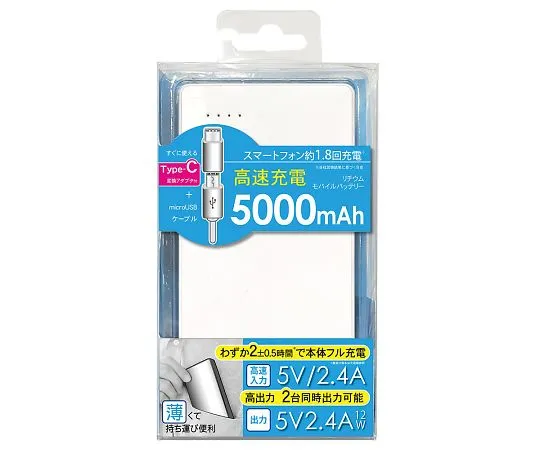 4-928-01　［Discontinued］Mobile Charger (Lithium Polymer) 5000mAh　L-M5C-W
