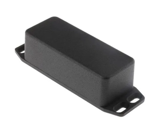 63-8023-58　Hammond 1590, Aluminium Enclosure, IP54, Flanged, 92.6 x 38.5 x 31mm　1590AFLBK