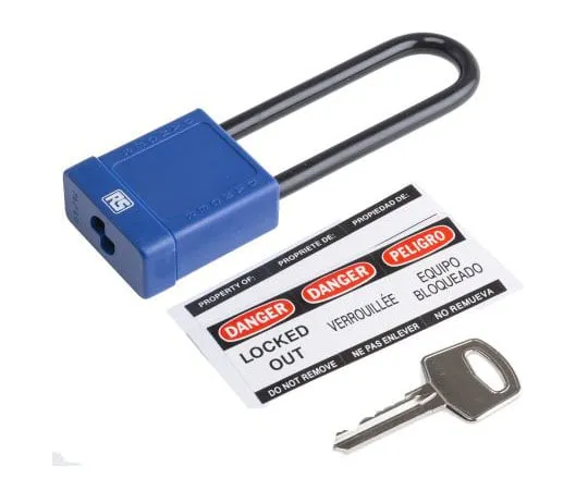 63-8006-87　RS PRO 38mm Aluminium, Steel Key Safety Padlock　805-5496