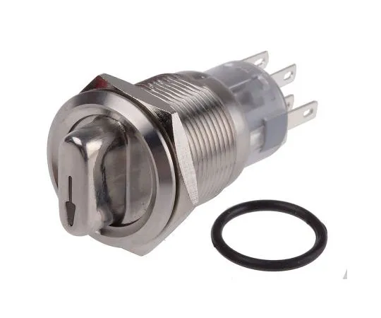 63-8053-90　RS PRO, 2 Position on-on Rotary Switch, 5 A @ 250 V ac, Quick Connect, Solder　877-1996