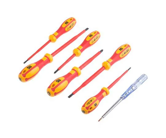 63-8052-63　RS Pro VDE Pozidriv, Slotted Screwdriver Set 7 Piece　875-5821