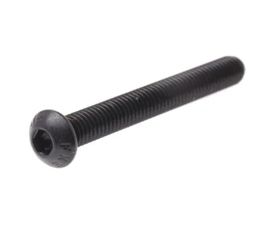 63-8028-12　RS Pro M6 x 50mm Hex Socket Button Screw Black, Self-Colour Steel　822-9136