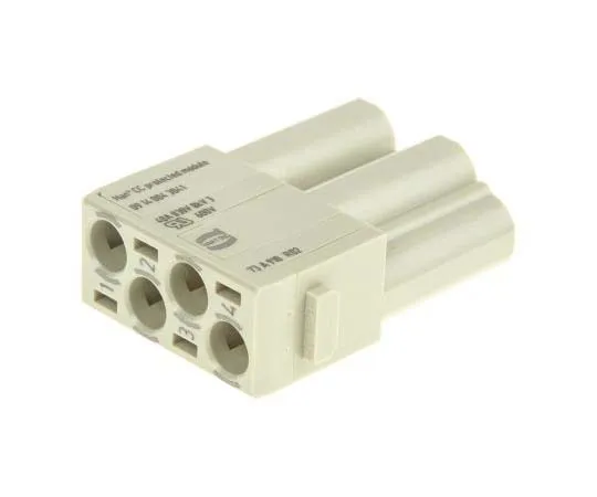 63-7787-17　Han-Modular Series Male Module, 4 Way, Rated At 40A, 830 V, For Use With Heavy Duty Power Connectors, Han CC Protected　9140043041