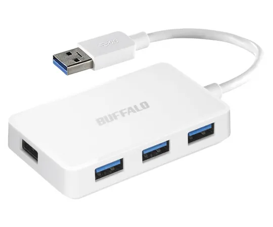 62-4121-11　［Discontinued］USB3.0 Bus Power 4 Port Hub White　BSH4U100U3WH