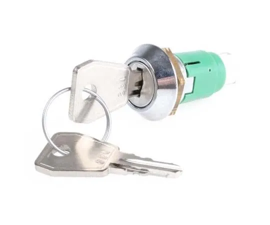 63-7781-84　Key Switch, Double Pole Double Throw (DPDT), 1 A @ 24 V dc 2-Way, -20 → +65°C　IRL-5-M-D-2-RS