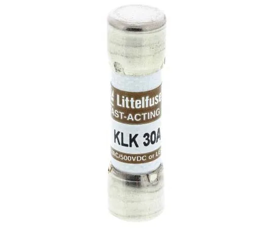 63-7779-09　Littelfuse, 30A Cartridge Fuse, 10 x 38mm, Speed F　0KLK030.T