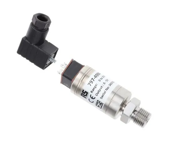 63-7996-59　RS PRO Gauge for Air, Gas, Hydraulic Fluid, Liquid, Water Pressure Sensor, 250bar Max Pressure Reading , 9 → 32　797-4986