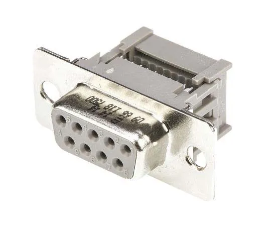63-7785-53　Harting 2.77mm Pitch 9 Way IDC Mini D-sub Connector, Socket, Metal Shell　9661187500