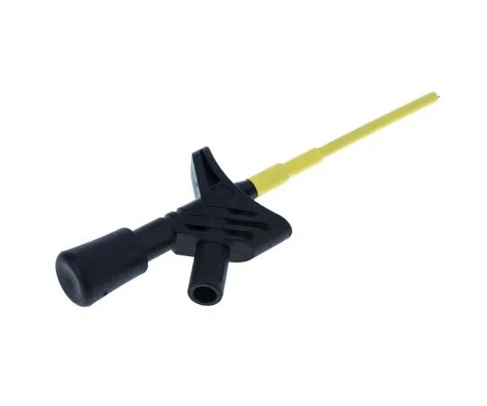 63-7979-96　Hirschmann Test & Measurement 3A Black Grabber Clip, 1000V ac/dc Rating - 3mm Tip Size, 2mm Probe Socket Size　975106100