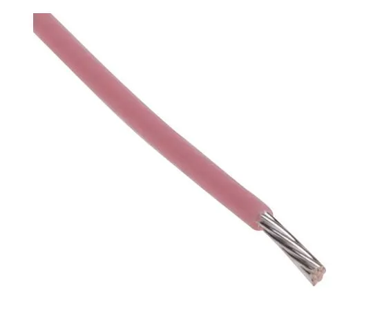 63-8037-99　RS PRO PTFE Equipment Wire 0.22 mm² CSA, Pink 100m Reel　841-7232