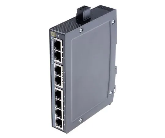 63-8017-76　Harting 8 RJ45 port DIN Rail Mount Ethernet Switch, 10 Mbit/s, 100 Mbit/s　24030080010