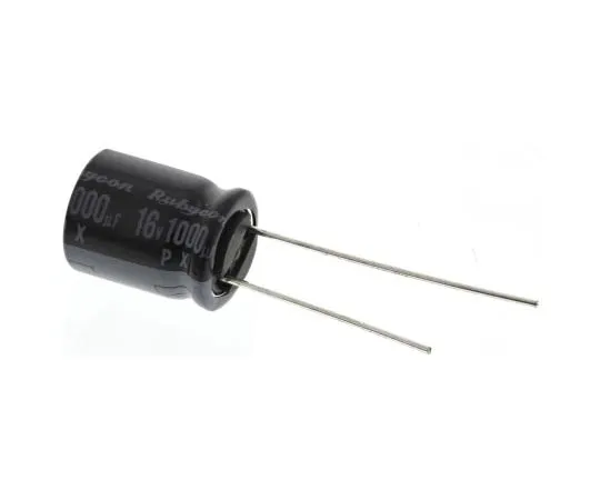 63-7952-25　Rubycon 1000μF 16V dc Aluminium Electrolytic Capacitor, Through Hole 10 x 12.5mm +105°C 10mm 5mm　16PX1000MEFC10X12.5