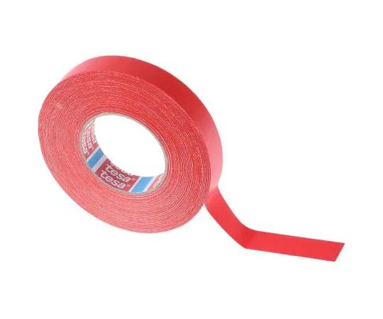 63-7817-63　Tesa Tesa 4651 Acrylic Coated Red Cloth Tape, 25mm x 50m, 0.31mm Thick　04651-00525-00