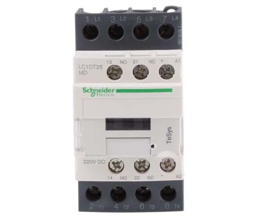 63-7791-93　Schneider Electric 4 Pole Contactor, 25 A, 230 V dc Coil, TeSys D, 4NO　LC1DT25MD