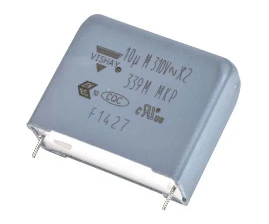 63-7777-29　Vishay 10μF Polypropylene Capacitor PP 310V ac ±20% Tolerance Through Hole F339M X2 Series　F339MX261031MPM2T0