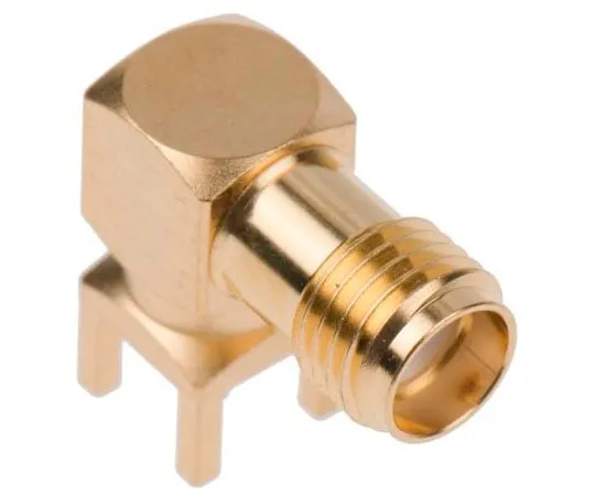 63-8025-09　Rosenberger Right Angle 50Ω PCB Mount SMA Jack, Solder Termination　32K201-400L5