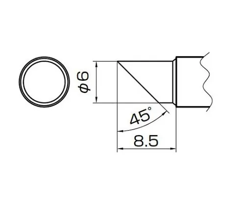 61-4928-66　［Discontinued］6 C Type TrowelTip 957　T14-C6