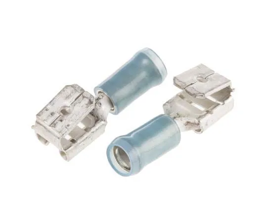 63-7753-49　TE Connectivity PIDG FASTON .250 Series Insulated Crimp Piggyback Terminal, 6.35 x 0.81mm, 1mm² to 2.5mm², 16AWG to　9-160463-5