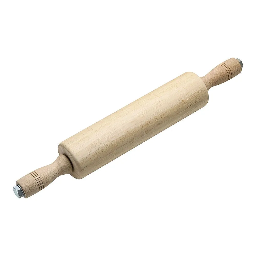62-6576-35　Wooden Roller Type Rod Thick Type (Mizume Wood) φ75 x 300 mm