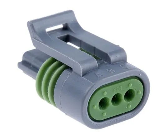 63-8001-44　Delphi Metri-Pack 150.2 Pull-To-Seat Series, 1 Row 3 Way Cable Mount Socket Connector, with Crimp Termination Method　12162280