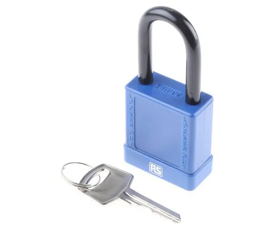 63-8006-82　RS PRO 38mm Aluminium, Steel Key Safety Padlock　805-5471