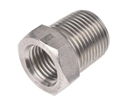 63-8031-63　RS PRO Stainless Steel Hexagon Straight Bush 3/8in R(T) Male x 1/4in Rc(T) Female 0.67in　826-7078
