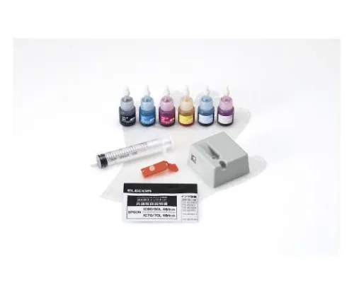 61-3686-25　［Discontinued］Refilling Ink Epson IC70IC80 Correspondence 6 Colors Pack (1 Time)　THE-8070KIT1