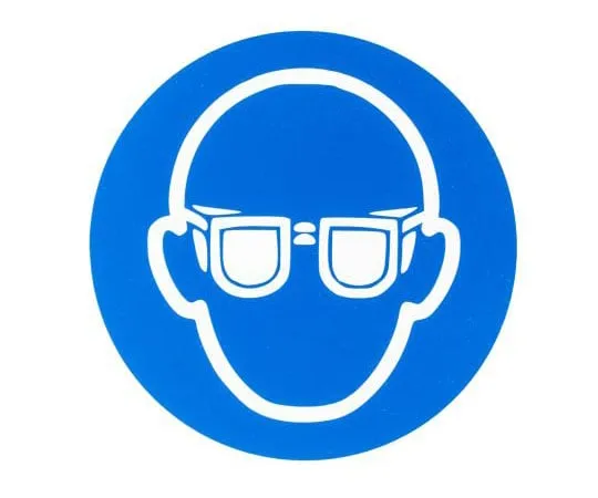 63-8018-81　RS PRO Plastic Mandatory Eye Protection Sign with Pictogram Only, 200 x 200mm　813-4586