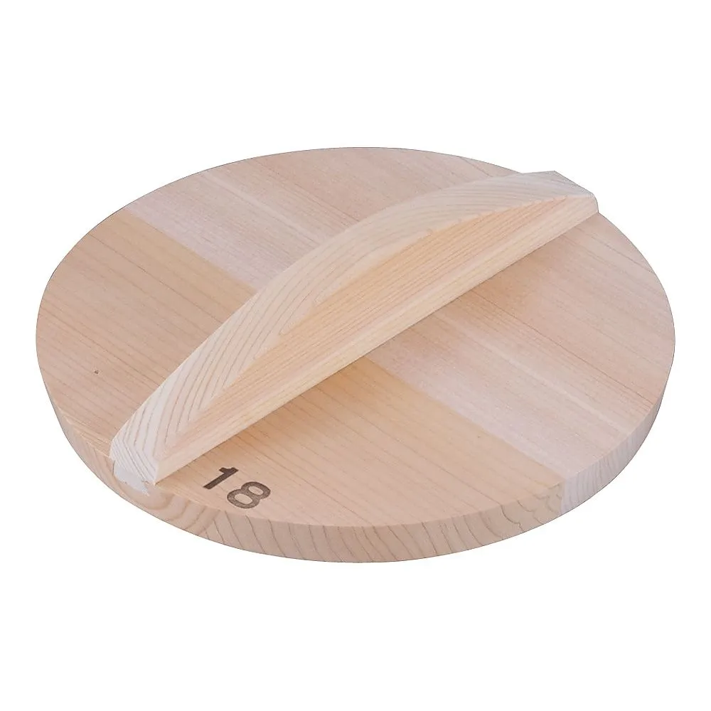 62-6342-15　Thick Sawara Wooden Cover for 18 cm