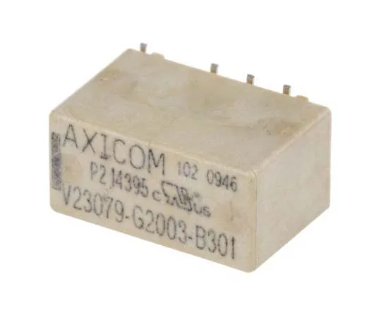 63-7750-28　TE Connectivity DPDT Non-Latching Relay PCB Mount, 12V dc Coil, 2A　V23079G2003B301
