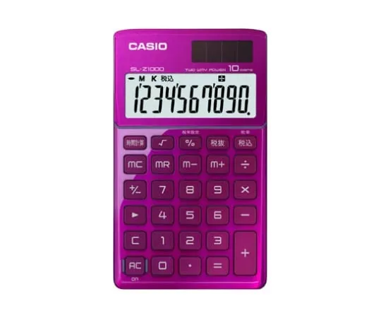 62-1062-05　［Discontinued］CASIO Design Calculator Notebook Type Pink　SL-Z1000PK-N