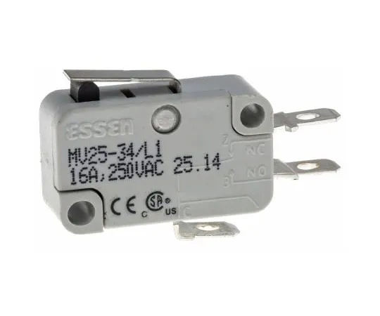 63-8003-94　SPDT Short Lever Microswitch, 16 A @ 250 V ac　804-6237