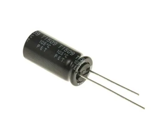 63-7798-88　Rubycon 1000μF 25V dc Aluminium Electrolytic Capacitor, Through Hole 10 (Dia.) x 20mm +105°C 10mm 5mm　25YXJ1000M10X20