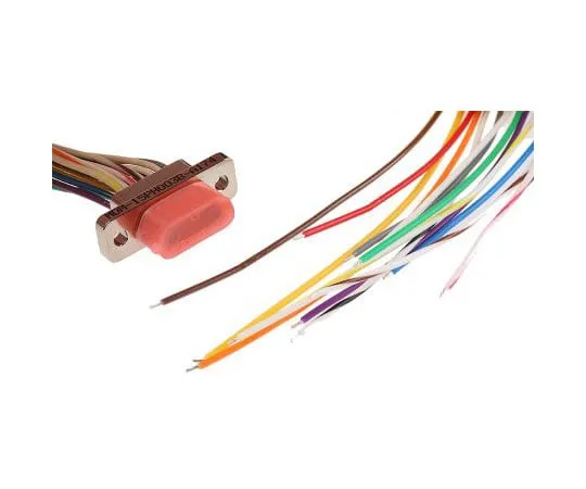 63-7958-27　ITT Cannon MDM Series 1.27mm Pitch 15 Way Straight Micro-D Connector, Plug, Aluminium Alloy Shell, 457.2mm Lead　MDM-15PH003B-A174