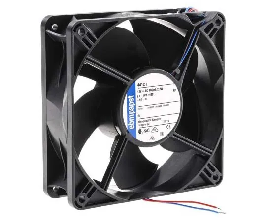 63-7811-22　ebm-papst 4400 Series Axial Fan, 119 x 119 x 38mm, 150m³/h, 2.2W, 12 V dc　4412L