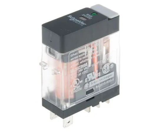 63-8042-72　Schneider Electric SPDT Non-Latching Relay Plug In, 24V dc Coil, 10A　RXG13BD