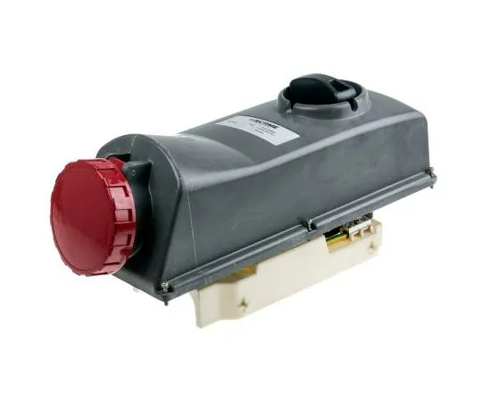 63-7969-65　RS PRO IP67 Red Panel Mount 3P+E Right Angle Industrial Power Socket, Rated At 63A, 415 V　780-0771