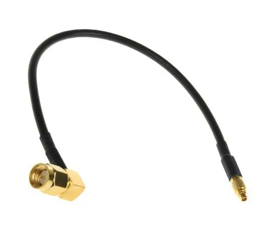 63-7813-79　200mm AV Cable Male SMA Right Angle to Male MMCX Male x 1 MMCX　CBA-SMAMR-MMCXM