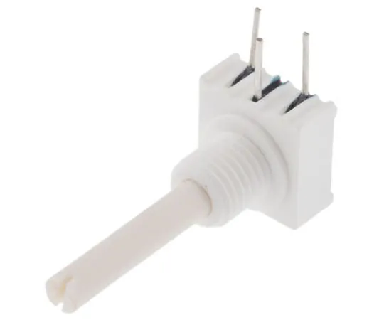 63-7986-43　Vishay 1 Gang Rotary Cermet Potentiometer with a 3 mm Dia. Shaft, 100kΩ, ±10%, 0.5W, Linear P10XXAI104KB30　P10XXAI104KB30