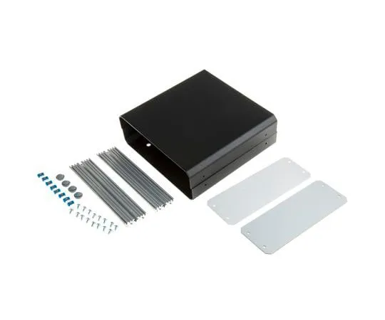 63-7956-04　Aluminium Project Box, Black, 185 x 180 x 65mm　M5501119