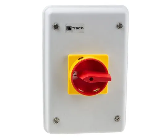 63-7962-97　4 Pole Panel Mount Non F***d Isolator Switch, 40 A, IP54　773-8033