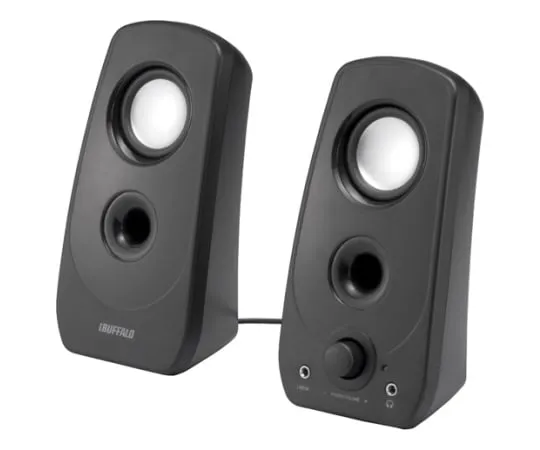 62-4120-73　［Discontinued］Multimedia Speakers USB Power/Stereo Mini Plug Black　BSSP28UBK