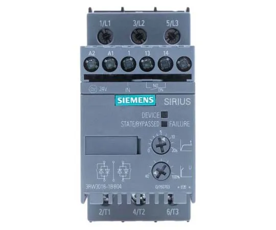 63-7795-61　Siemens 17.6 A Soft Starter 3RW30 Series, IP20, 7.5 kW　3RW3018-1BB04