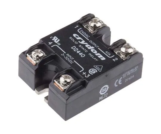 63-7776-43　Sensata / Crydom 40 A rms Solid State Relay, Zero Cross, Surface Mount, SCR, 280 V rms Maximum Load　D2440
