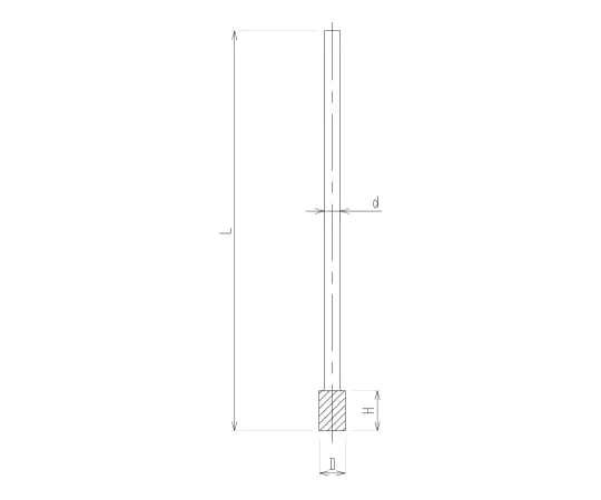 62-2112-43　［Discontinued］Gas Injection Pipe (Cylindrical)　3908-101