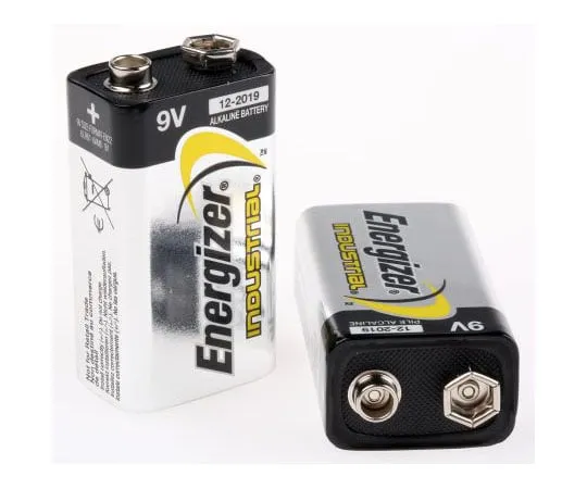 63-8031-17　Energizer Industrial Energizer Alkaline 9V Battery PP3　17638900361091